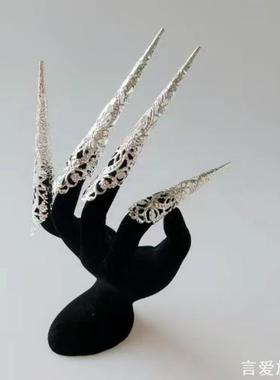 孔雀印度肚皮儿童舞蹈护甲饰品