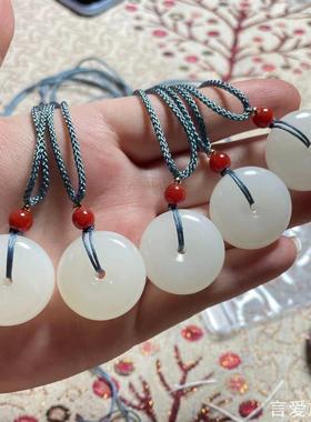 仿高冰种玉髓小尺寸儿童平安扣