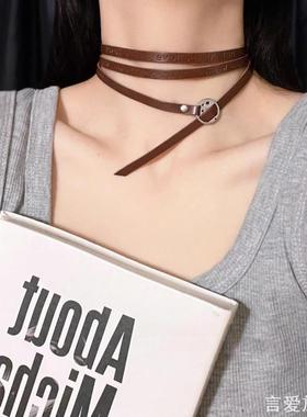流浪废土系列小众复古项圈choker