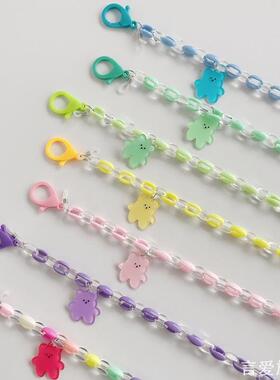 新款韩版简约卡通糖果色小熊