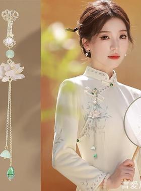 新中式古风旗袍压襟挂件女高级感