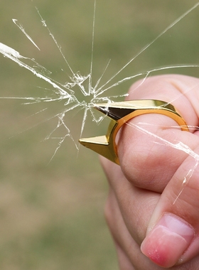 指虎合法防身武器铁拳头打架自卫神器戒指环拳扣猫耳单指扣男女