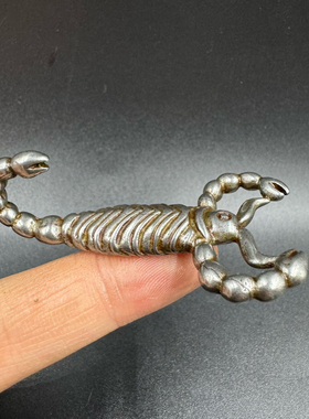 藏式手工利马铜托甲莲师蝎子擦擦项链挂件吊坠民族风工艺随身擦擦