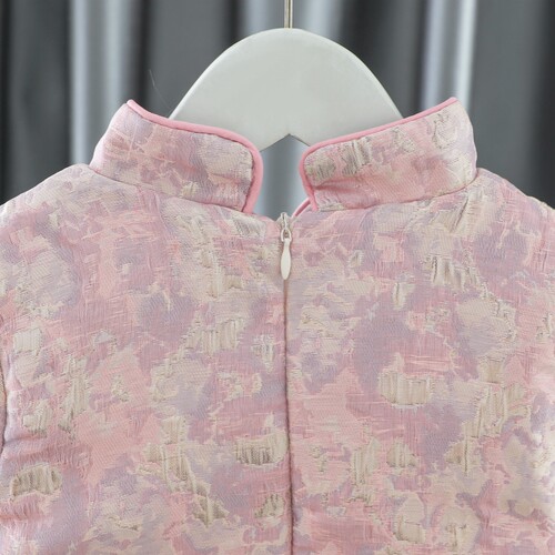 婴儿衣服冬季女童旗袍加绒公主裙子儿童周岁礼服一岁女宝宝拜年服 - 图2