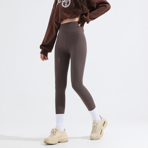 LY真维斯瑜伽裤女秋冬加绒保暖打底裤运动跑步紧身弹力健身服女 - 图1