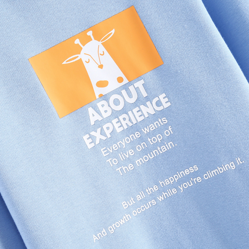 真维斯官方旗舰店真维斯男女童同款冬新款儿童圆领印花长袖卫衣洋气加绒打底衫2