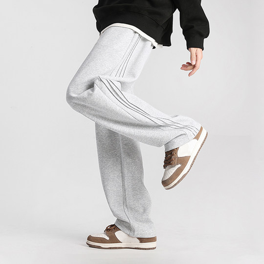 Jeanswest men's thickened velvet straight pants