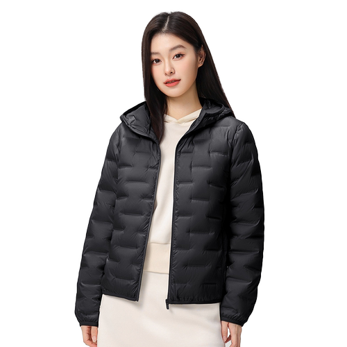 WX真维斯女装2025冬季新款潮牌时尚女生休闲薄款羽绒服立领外套 - 图3