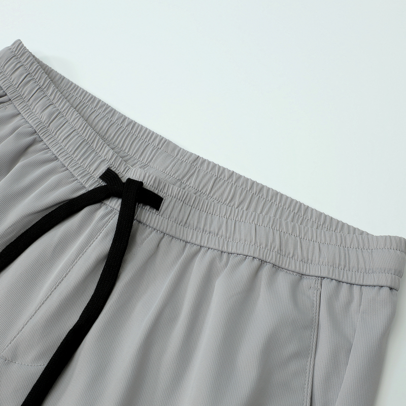 JW真维斯男装2025春季新款 潮流男款松紧抽绳腰头简约直筒五分裤