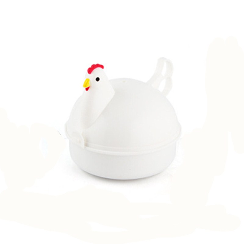 微波炉专用蒸蛋器 多功能圆形煮蛋器 厨房迷你鸡型蒸鸡蛋蒸笼器皿 - 图3