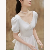 Белая элитная юбка для принцессы, сумка, вечернее платье, изысканный стиль