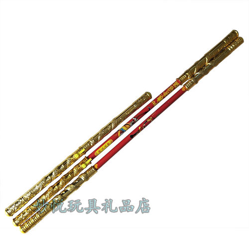 金箍棒玩具自动伸缩金箍棒金属不锈钢孙悟空金骨棒紧箍咒表演道具 - 图3
