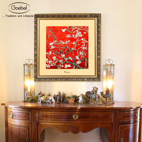 德国Goebel进口欧式客厅陶瓷装饰画玄关艺术品瓷板画餐厅挂画梵高 - 图0