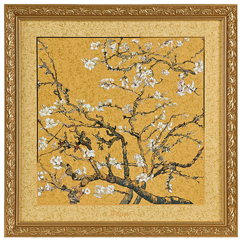 德国Goebel进口欧式客厅陶瓷装饰画玄关艺术品瓷板画餐厅挂画梵高 - 图3