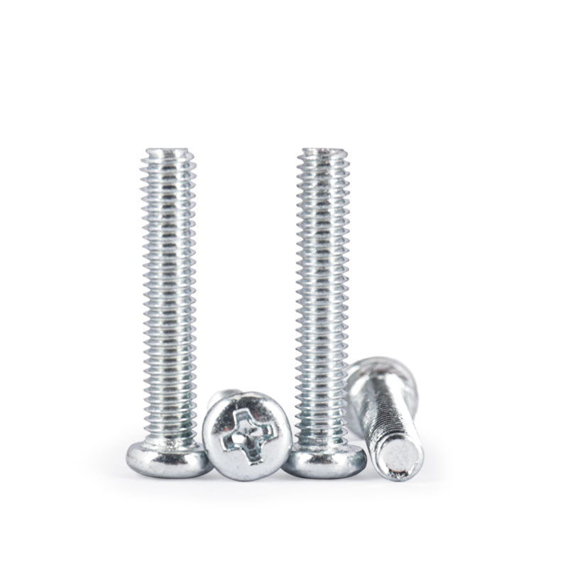 促镀白锌十字圆头螺丝钉盘头机丝加长机牙螺栓M2.5M3M3.5M4M5M6M8 - 图2