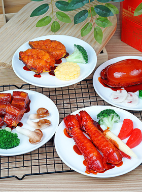 仿真食物食品模型假集成灶中餐炒菜品美食菜肴汤甜品展示道具定制