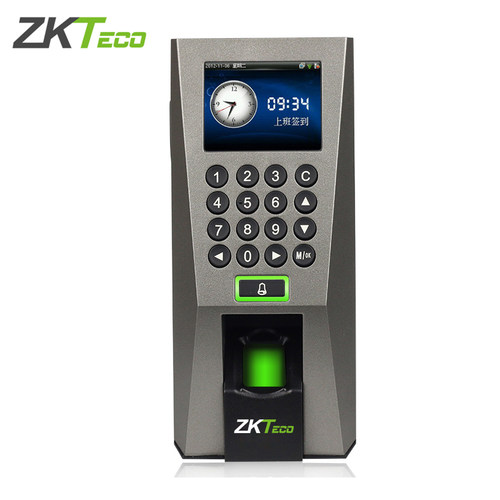 ZKTeco/门禁机F18指纹考勤门禁一体机刷卡办公室门禁系统套装控制器 - 图0