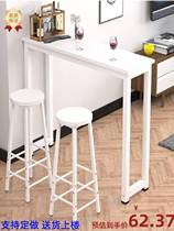 Red Wine Table Living Room Bar Table White Home Leaning Wall Dining Table And Chairs Close To Wall High Foot Table Multifunction Strip Narrow Table