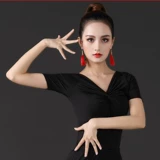 Латинский танцевальный топ женский короткий шорт -шорт для взрослых современная танцевальная одежда национальные стандартные танцевальные костюмы Square Dance Sports на танце