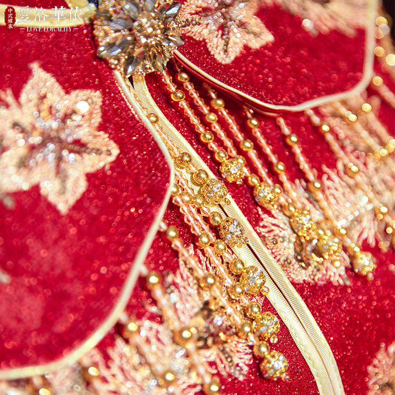 秀禾服2020新款秋冬结婚礼服秀婚纱 爱洛华依旗袍