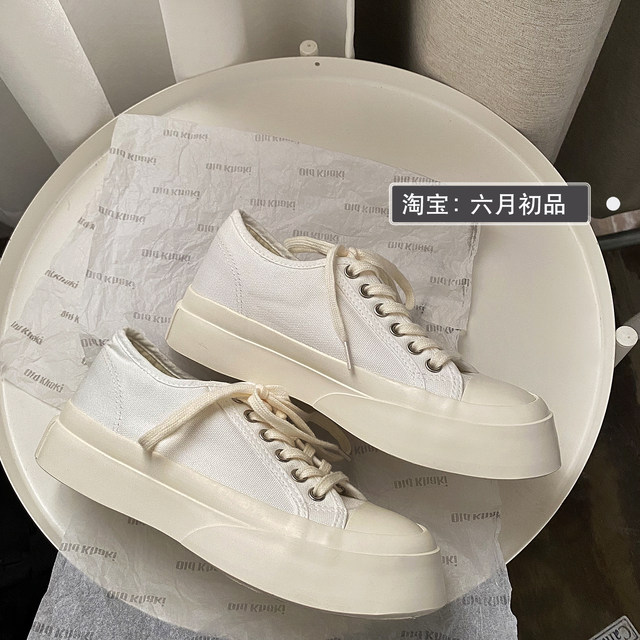 Canvas shoes for women cute Japanese style ins fashion