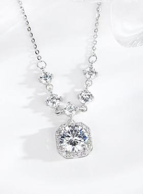 轻奢高级感小方钻项链