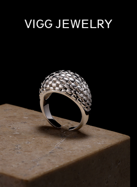VIGG波影开口戒指女小众设计2025年新款高级感时尚气质个性指环