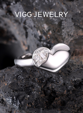 爱心食指开口戒指女简约轻奢精致