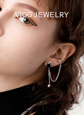 VIGG幻夜之心项链女锁骨链设计