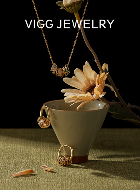 VIGG彩虹环项链女极简小众锁骨链