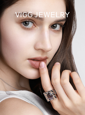雾凇开口戒指vigg合金女