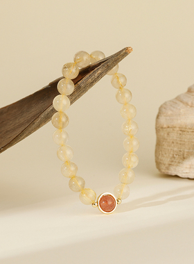 VIGG金发晶手串女2025年新款高级感时尚百搭饰品轻奢小众设计