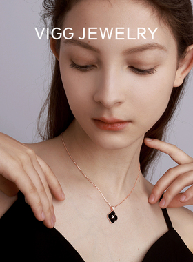 七夕礼物送女友四叶草项链