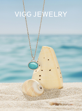 VIGG蓝屿项链女小众锁骨链治愈