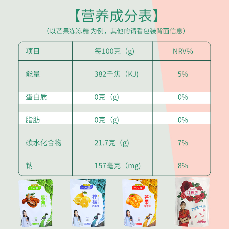 云南特产振中玫瑰鲜花冻328g袋装独立包装熬夜追剧小零食休闲食品-图1