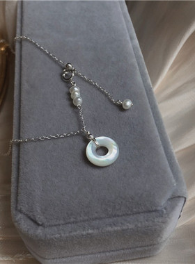 平安喜乐原创设计天然银项链