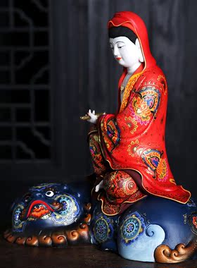 佛像文殊菩萨观世音供奉德化白瓷