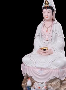 陶瓷荷花眼光娘娘神像
