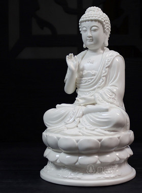 白瓷供奉摆件阿弥陀佛像