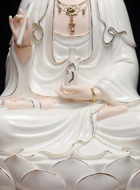 南海观世音像坐莲观音