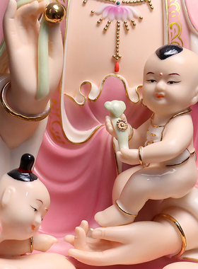 送子观音龙凤求子观音神像