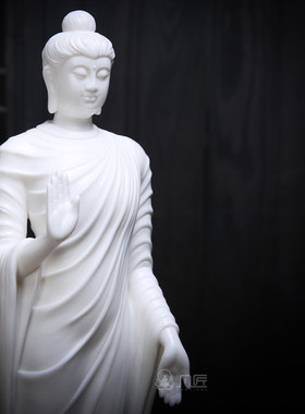 供奉风水陶瓷摆件阿弥陀佛像