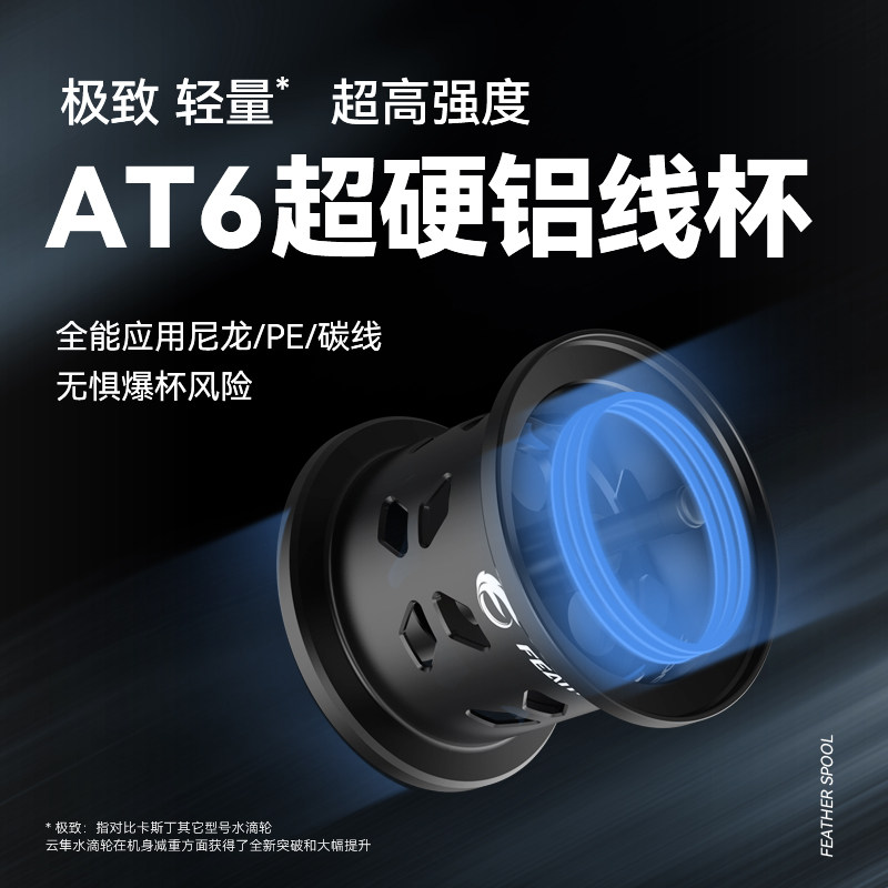 【新品】卡斯丁云隼微物路亚线水滴轮 kastking鱼线轮