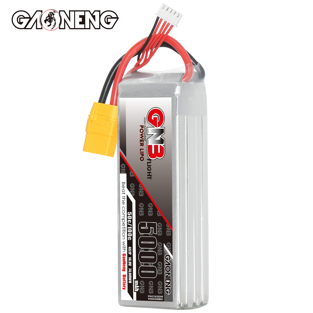 GNB高能5000mAh 4S 14.8V 50C遥控攀爬车动力锂电池RC玩具模型 - 图1