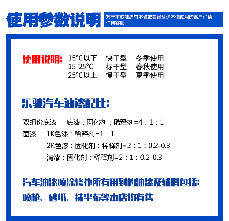 汽车漆辅料清漆 整车喷漆修复抗划痕透明亮光高光金油 镜面罩光漆 - 图2