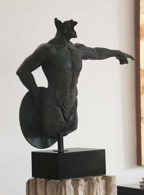 形上复古“断章·指引”摆件