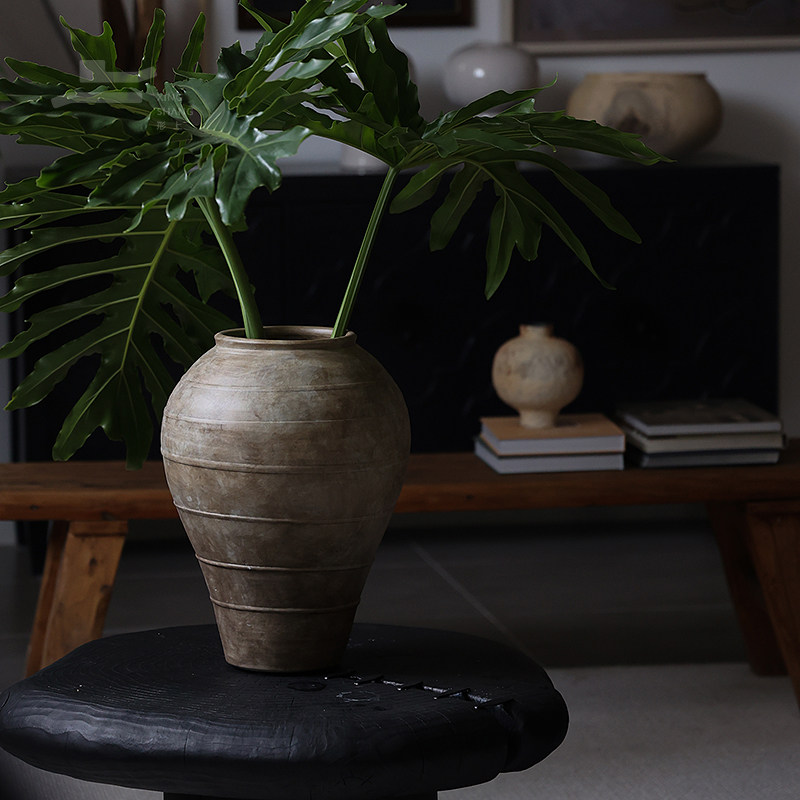 形上南洋中古风陶瓷花瓶复古花器客厅餐厅民宿侘寂风装饰大陶罐,淘宝优惠券,粉丝福利购,淘宝优惠卷
