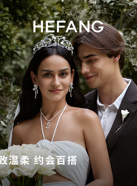 HEFANG水滴玫瑰项链925银