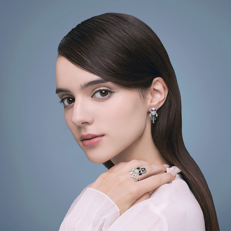 hefang何方珠宝火箭925纯银女指环 HEFANG Jewelry戒指/指环