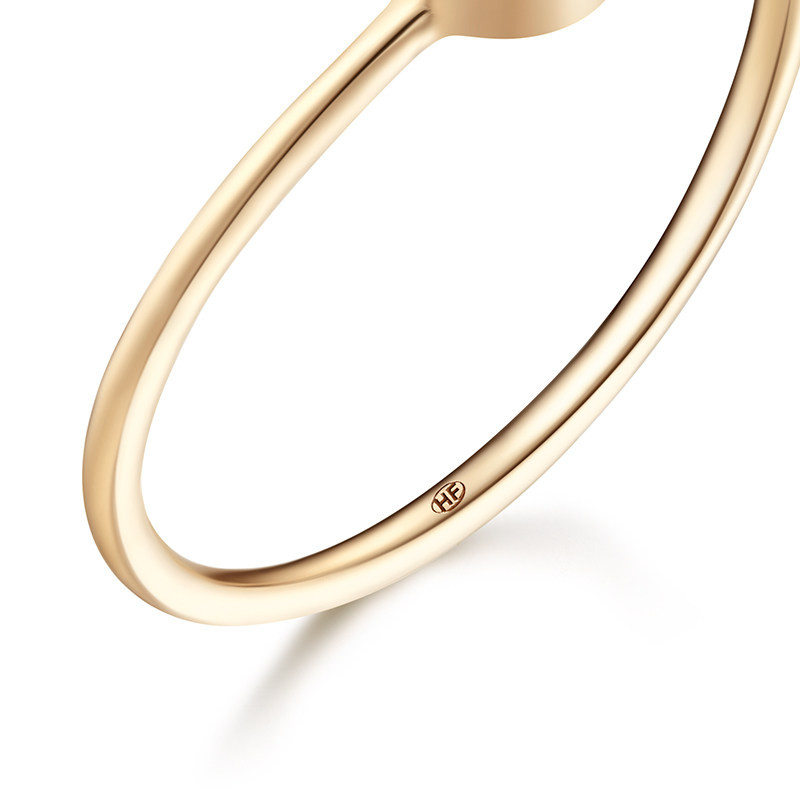 hefang双鱼座18k金钻石女高档指环 HEFANG Jewelry手饰